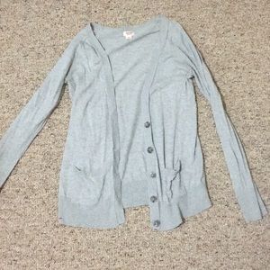 Solid grey cardigan
